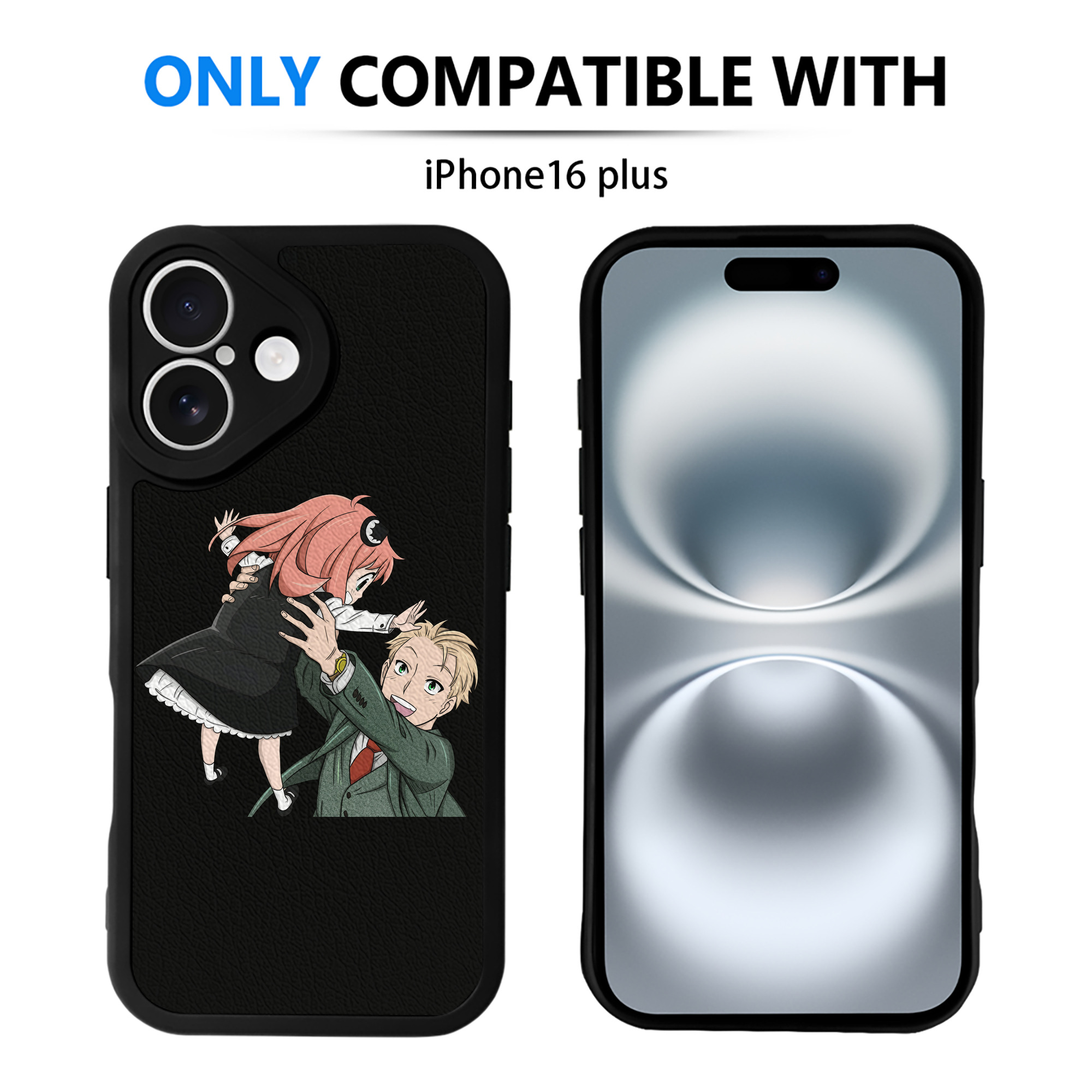 （画像用） SPY×FAMILY间谍家家酒 【iPhone 16シリーズ対応】シリコンスマホケース（レザー調） 材質：シリコン